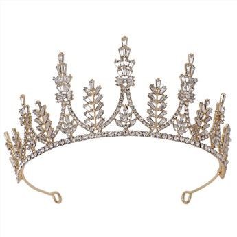 Til kvinder piger bryllup funklende zirconia krone gave