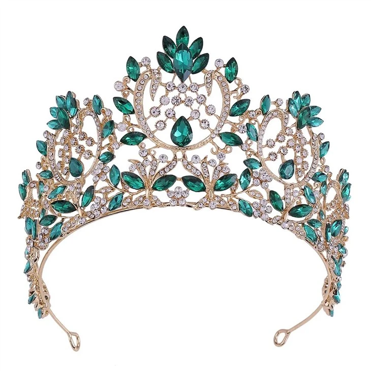 Crystal Wedding Hair Accessories Bride Pageant Tiaras Crowns For Queens